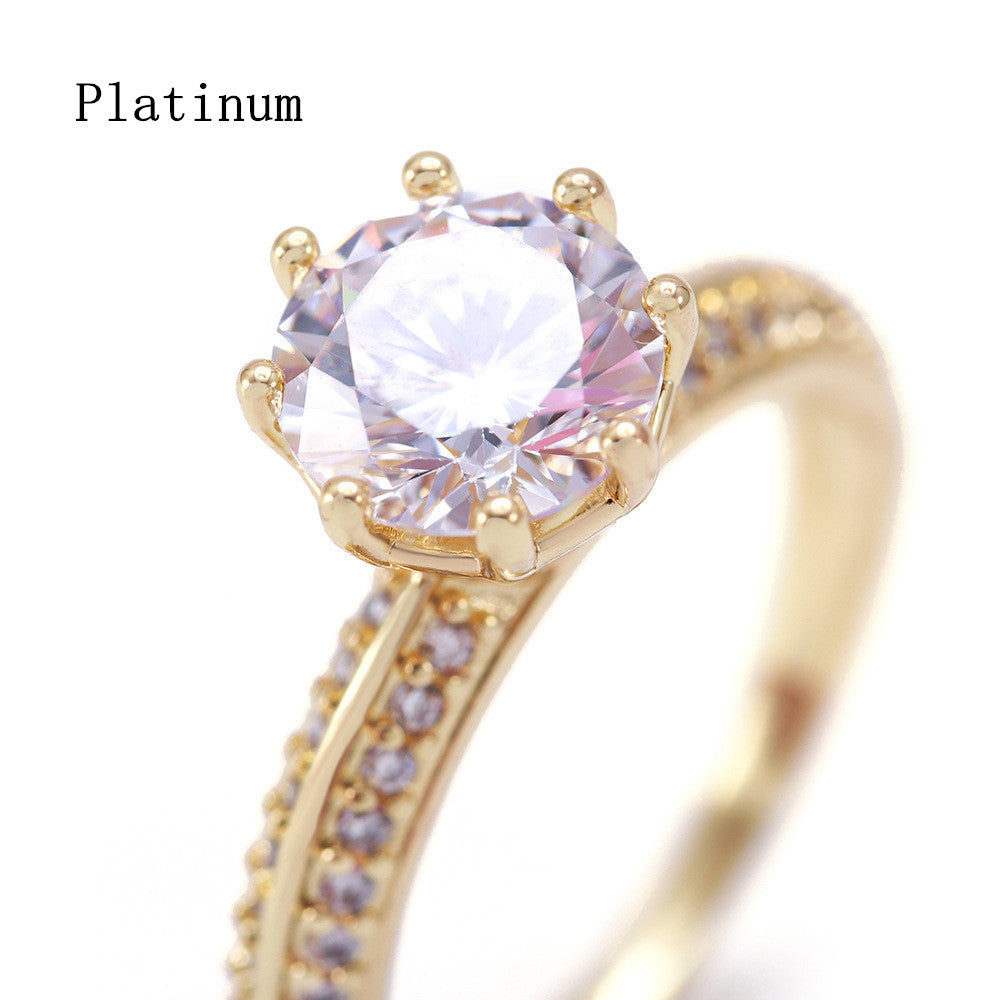 Womens Geometric Copper Ring Electroplated Fashion European American Minimalist Durable Versatile Jewelry Gift