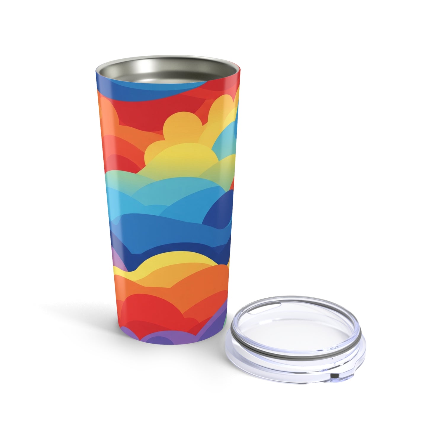 20oz Stainless Steel Tumbler With Double Wall Vacuum Insulation Spill Resistant Travel Mug Hot And Cold Beverages