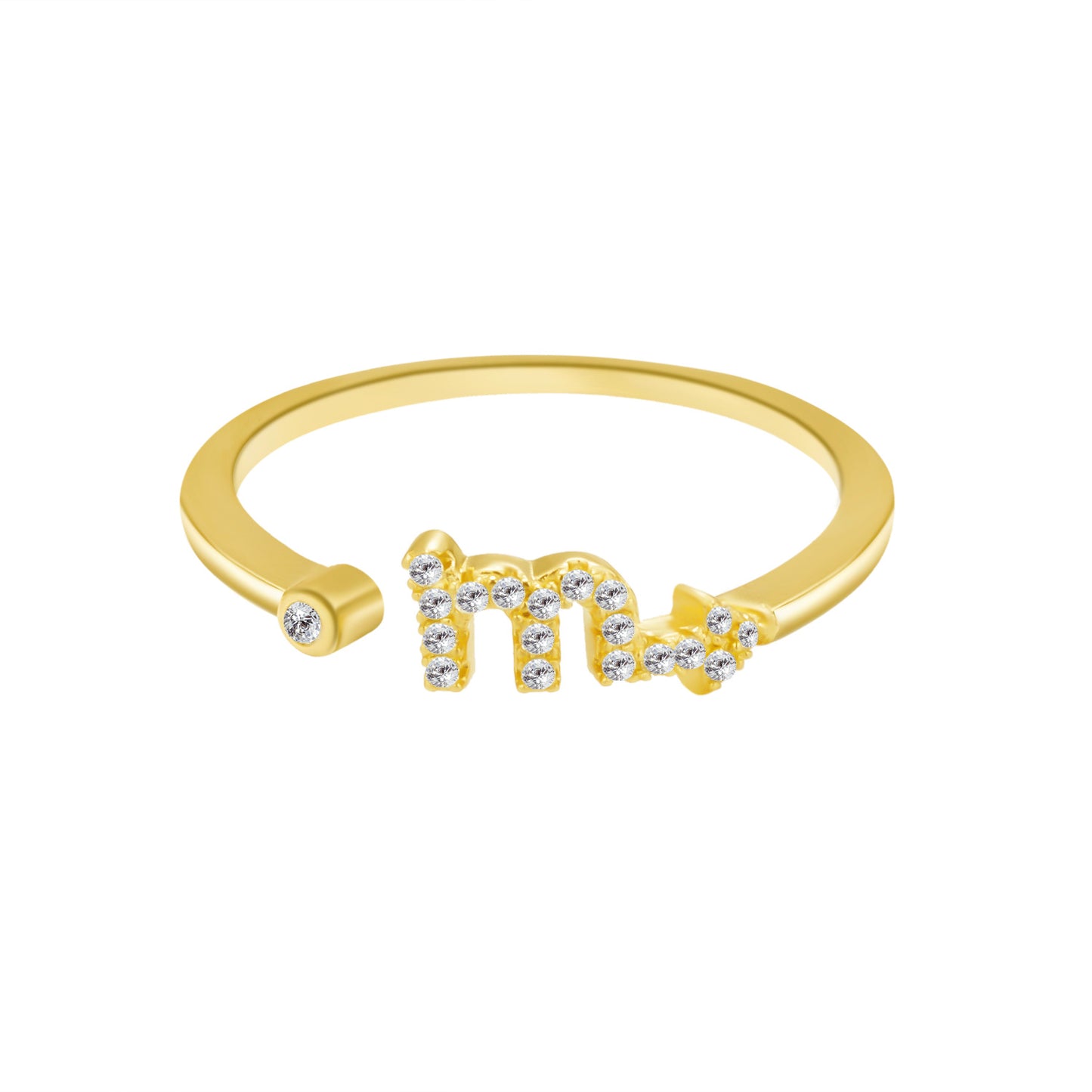 Gold Zodiac Sign Ring Electroplated Alloy Constellation Jewelry For Women And Girls Perfect Everyday Wear Shine
