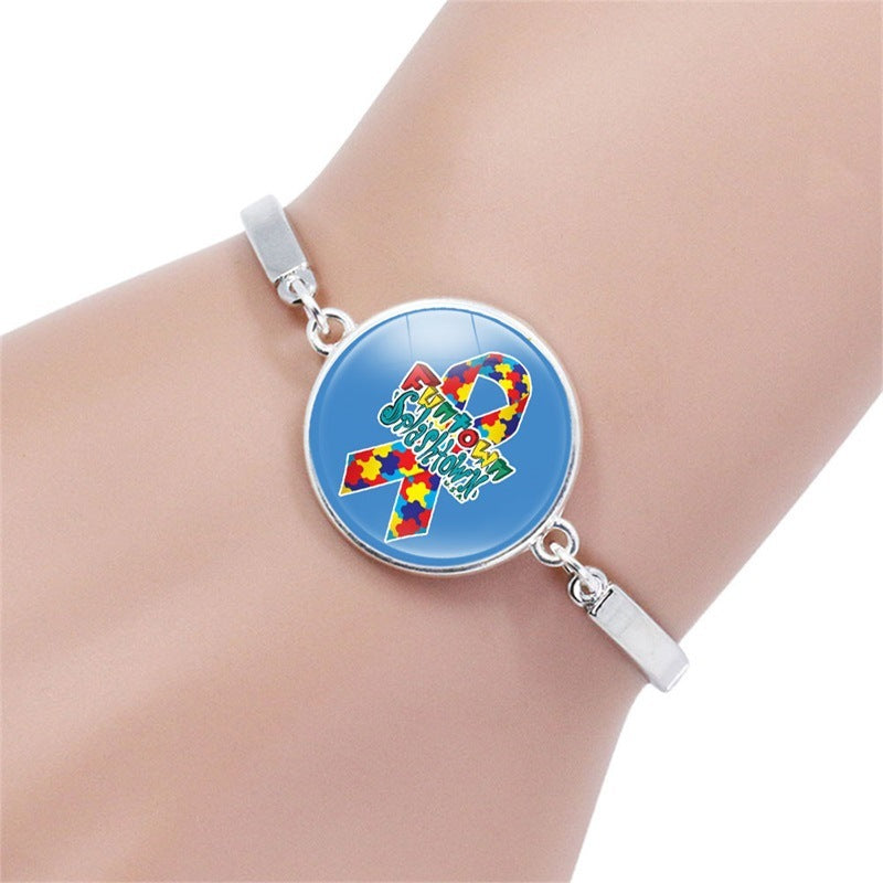 Puzzle Gem Bracelet Electroplated Alloy Elegant Design Fashion Jewelry Gift For Her Simple Women And Girls Gem