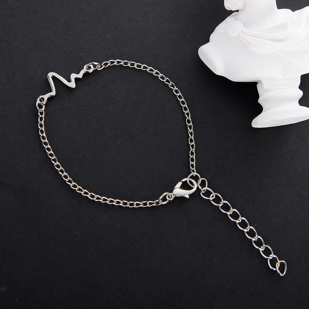 Womens Geometric Bracelet Electroplated Alloy Bangle Trendy Fashion Jewelry For Women Girls Everyday Accessory