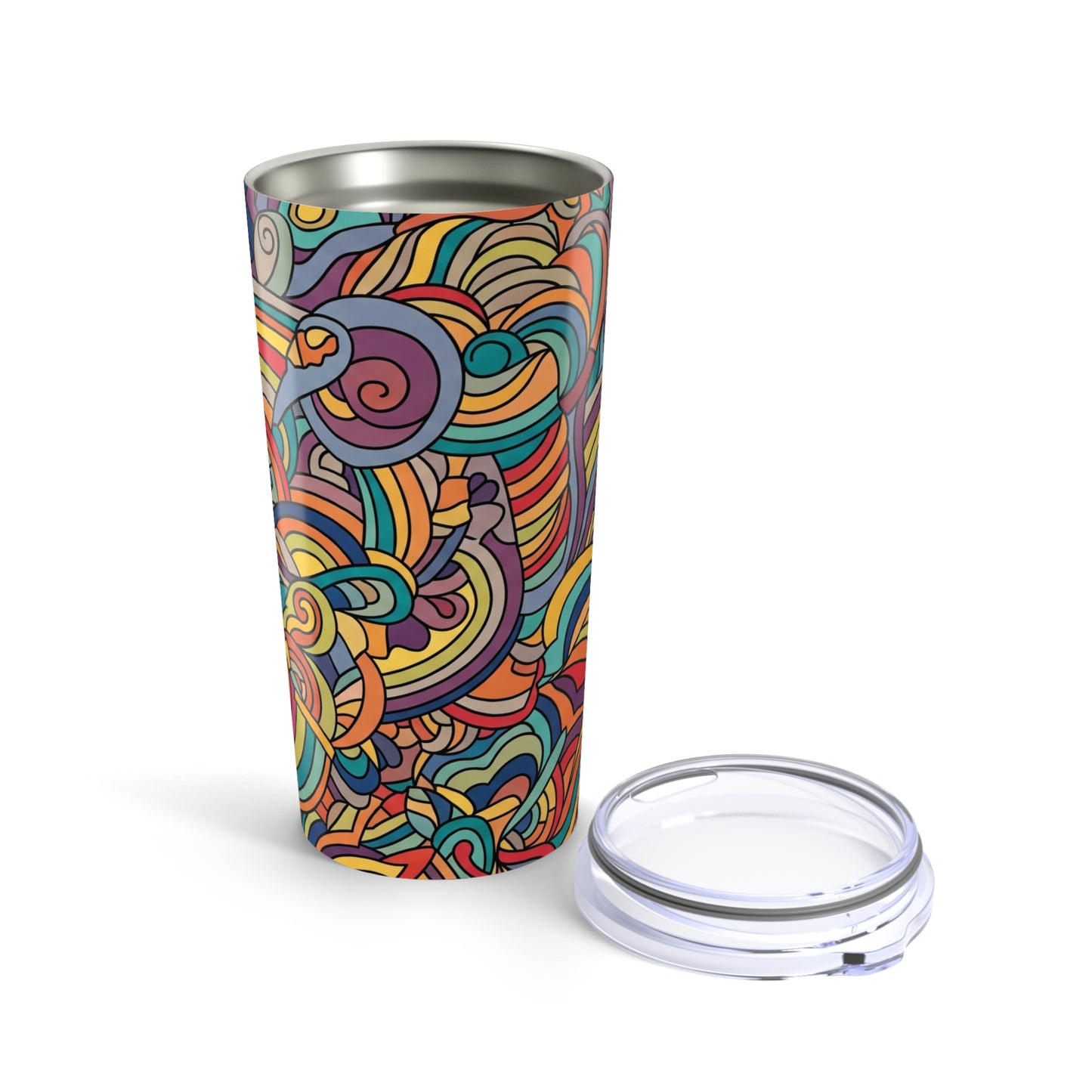 20oz Stainless Steel Tumbler With Double Wall Vacuum Insulation And Spill Resistant Lid For Hot Or Cold Drinks