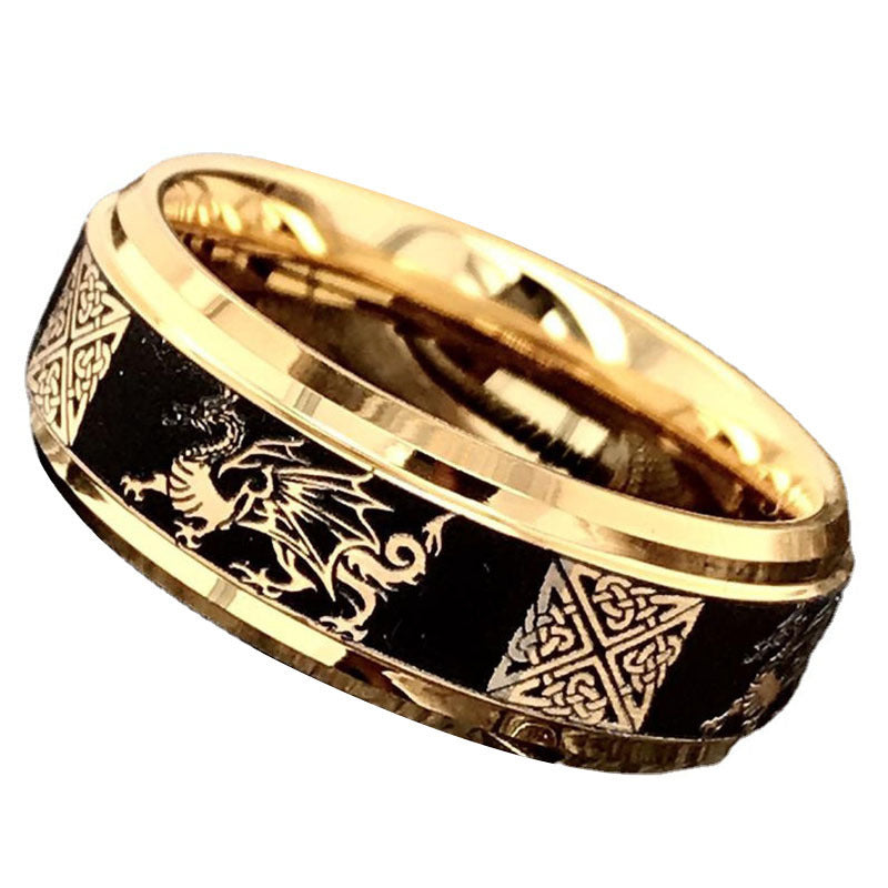 Copper Ring Constellation Design Electroplated For Men