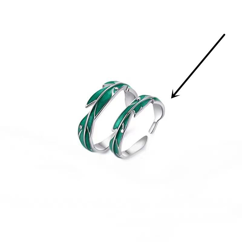 Adjustable Magnetic Geometric Couple Rings for Women and Men Alloy Matching Promise Rings Fashion Accessory Jewelry