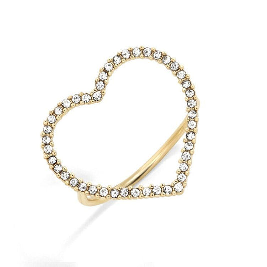 Heart Shape Couple Rings Set Alloy Plated Finish His Hers
