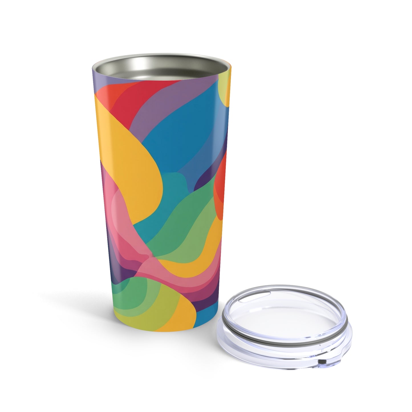 20oz Stainless Steel Tumbler With Double Wall Vacuum Insulation Leak Proof Printed Travel Mug For Hot And Cold