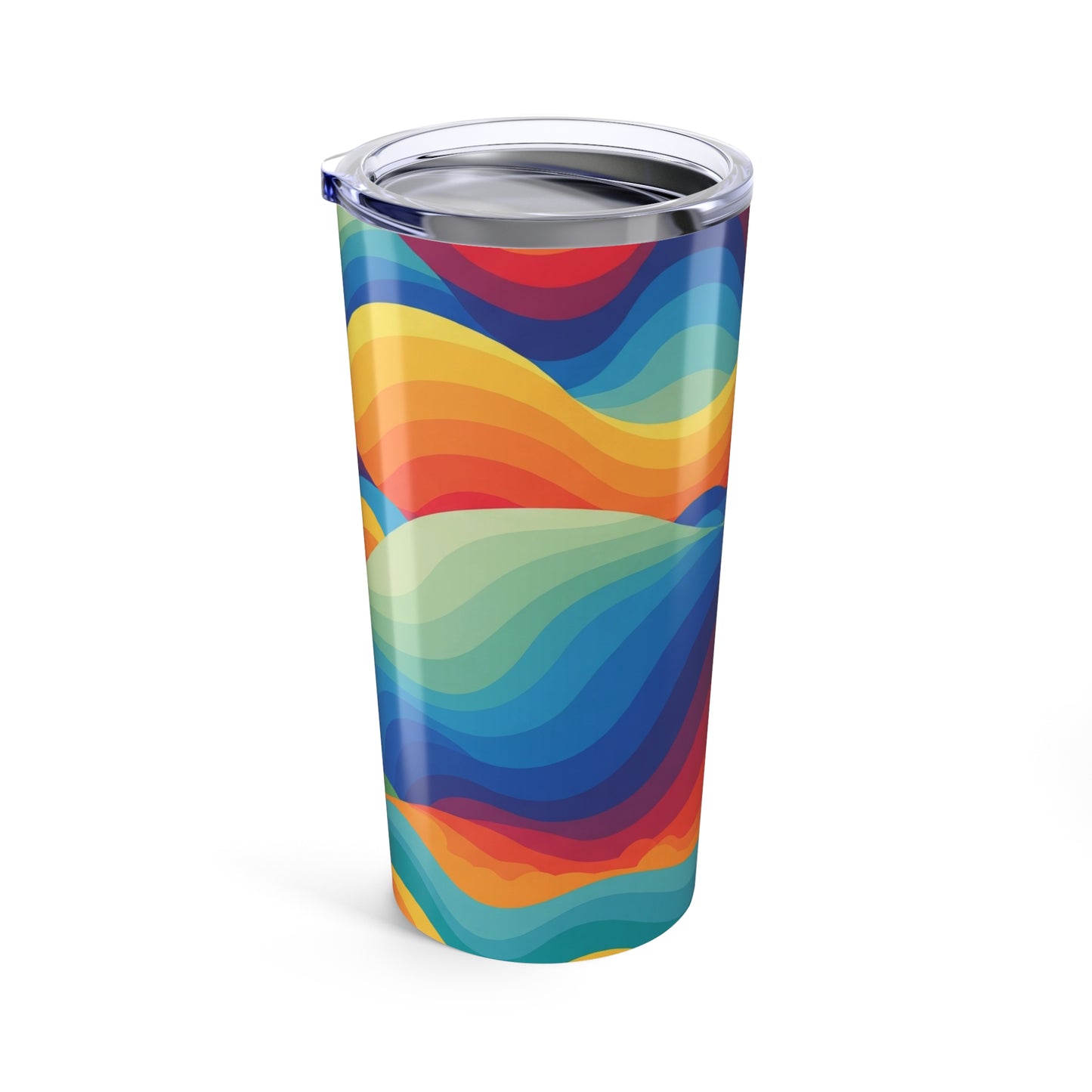 20oz Stainless Steel Drink Container Vacuum Insulated Leak Proof Travel Mug BPA Free With Vibrant Printed Design