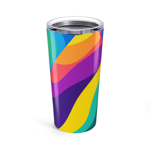 20 Ounce Metal Travel Mug Vacuum Insulated Spill Resistant Thermal Temp Control Printed Design With Lid Dishwasher