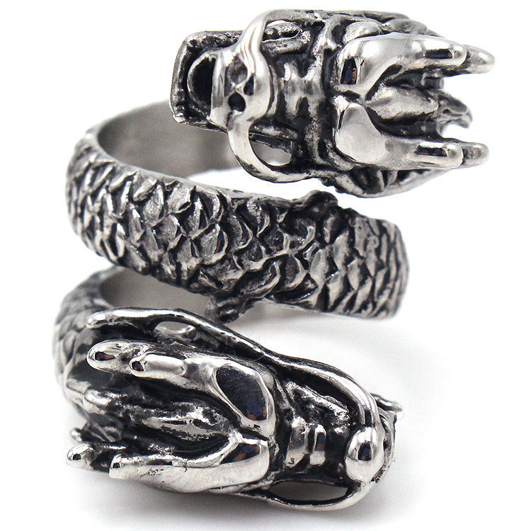 Double Faucet Ring 316L Titanium Steel Ring Never Fade No Allergies Good Texture And Gloss 20x30mm Durable Finish