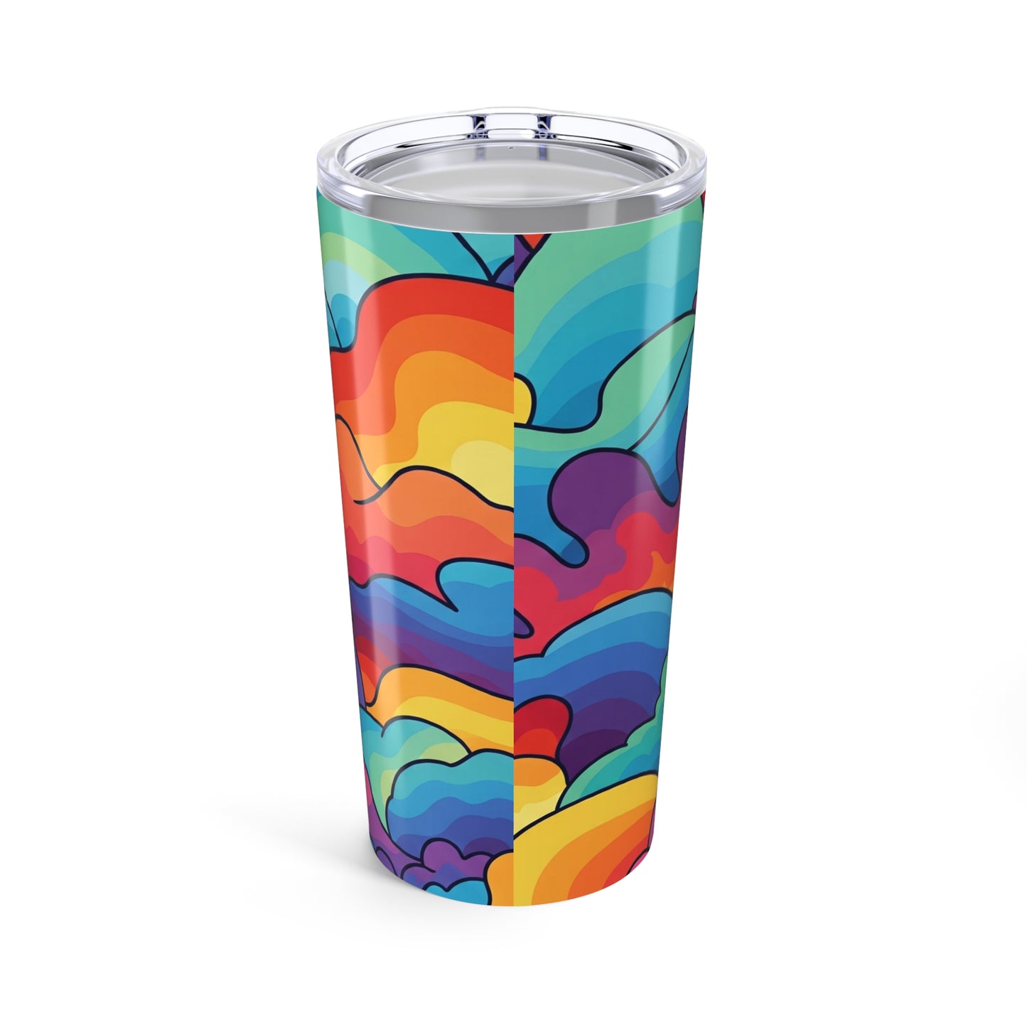 20oz Stainless Steel Printed Tumbler With Double Wall Vacuum Insulation Spill Resistant For Hot And Cold Drinks