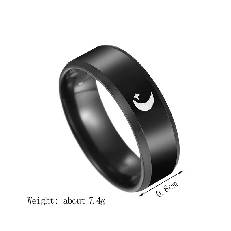 Stainless Steel Ring Durable Classic Black Ring Elegant Modern Design For Daily Wear Stainless Steel Band Ring