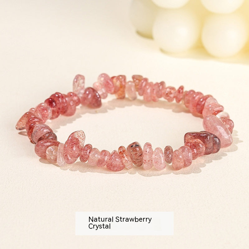 Handmade Natural Crystal Gravel Bracelet Agate Aventurine Irregular Chips Bracelet Women Unique Jewelry Gifts