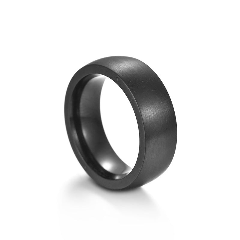 Mens Tungsten Ring Brushed Matte Finish Black Silver Minimalist Wedding Band Engagement Jewelry Sizes 8 9 10 11 12