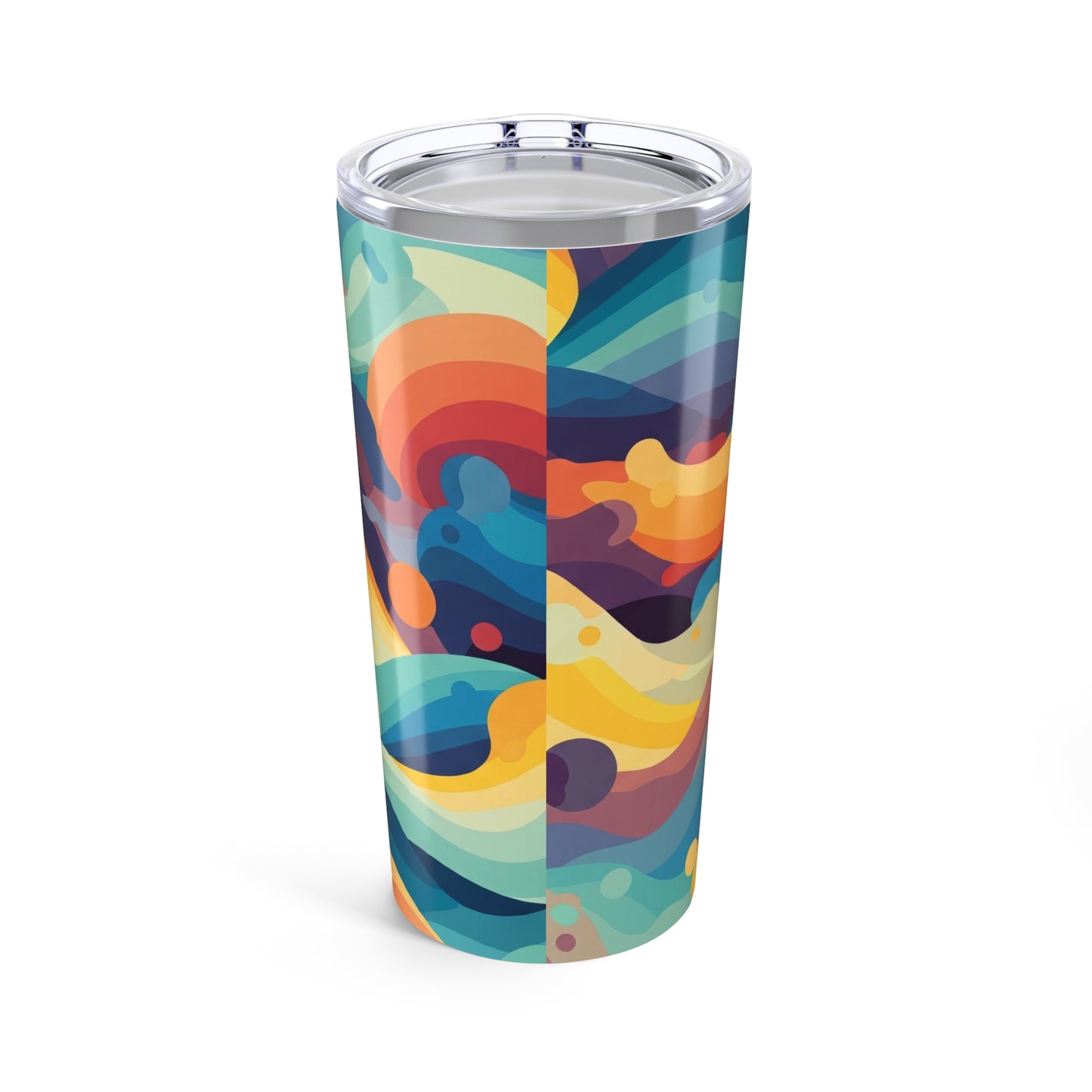 20oz Stainless Steel Printed Tumbler With Double Wall Vacuum Insulated Leak Proof Design For Hot And Cold Beverages