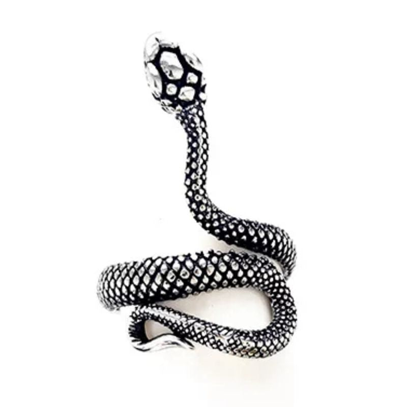 Adjustable Snake Ring Unisex Zodiac Animal Design Retro Metal Ring Punk Style Ring For Men And Women Unisex Zodiac