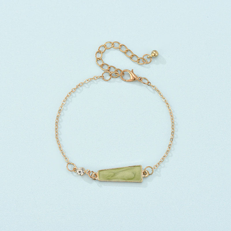 Womens Alloy Geometric Design Bracelet Golden Finish Jewelry For Everyday Fashion Accessories Great Gift Ideas