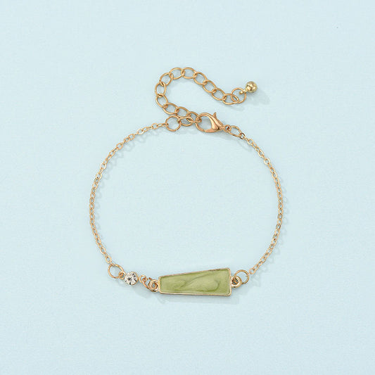 Womens Alloy Geometric Design Bracelet Golden Finish Jewelry For Everyday Fashion Accessories Great Gift Ideas