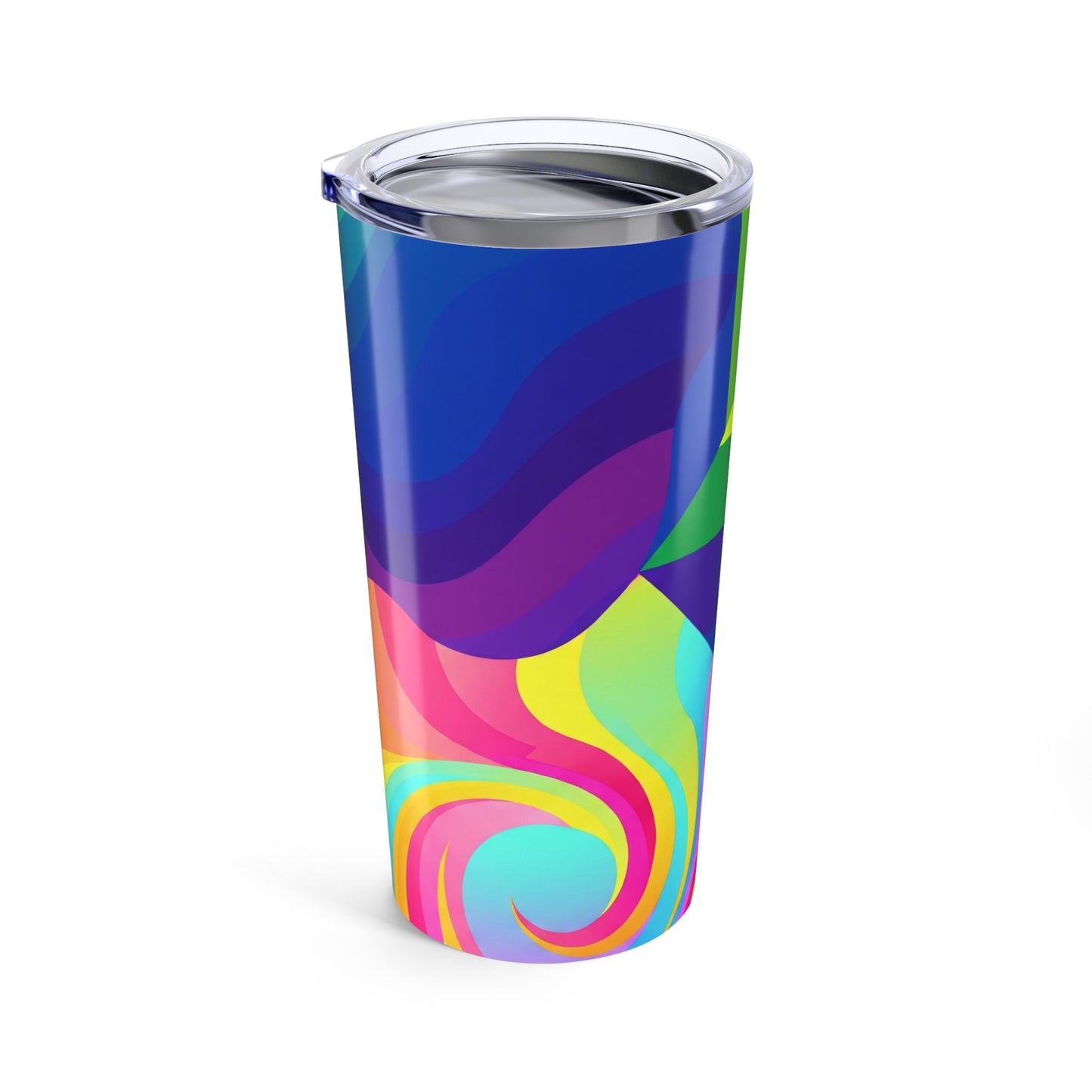 20oz Stainless Steel Printed Tumbler Double Wall Vacuum Insulated Travel Mug Leak Proof Hot Cold Beverage Cup