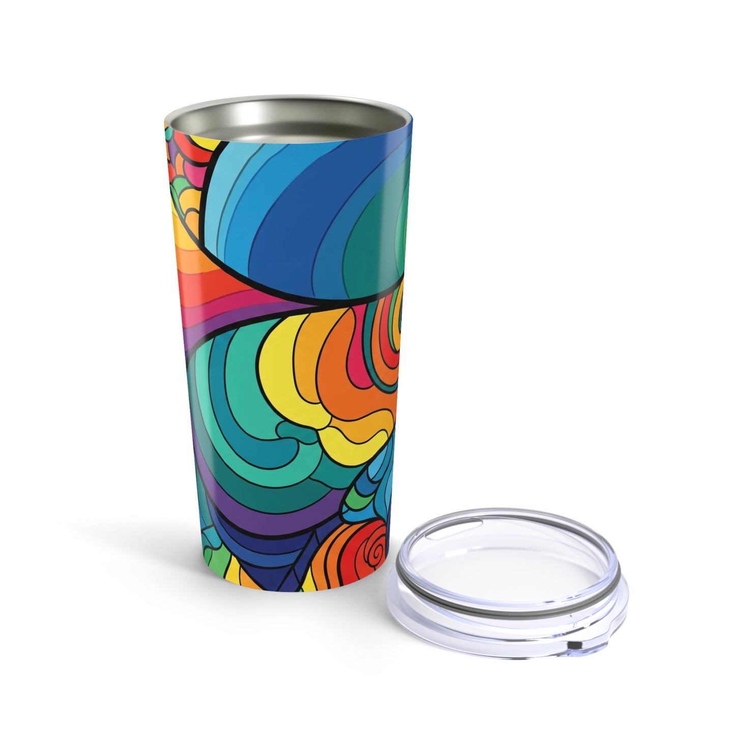 20oz Stainless Steel Tumbler With Double Wall Vacuum Insulation Leak Proof Travel Mug For Hot Or Cold Beverages