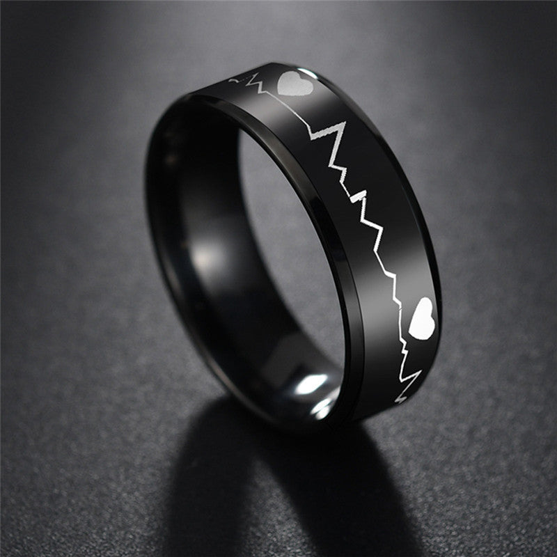 Stainless Steel Unisex Ring Simple Everyday Wear Gift