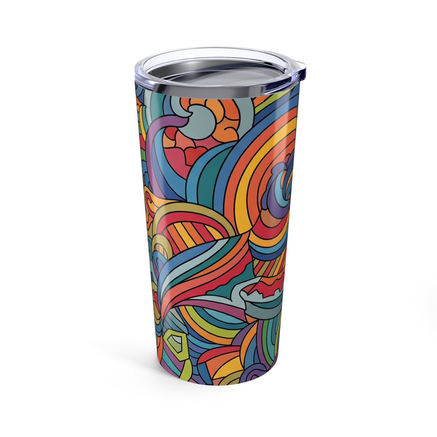 20 Ounce Insulated Travel Mug Stainless Steel Double Wall Vacuum Insulated Tumbler with Printed Design Dishwasher