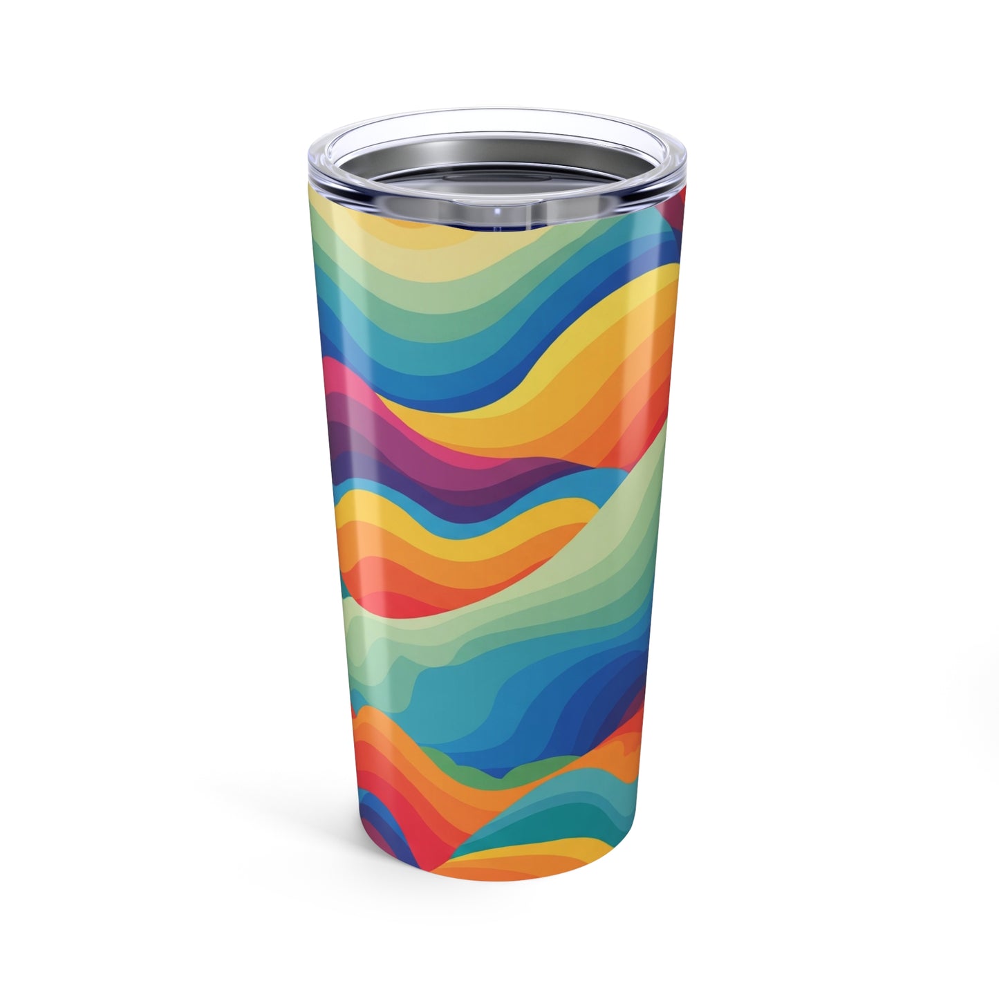 20oz Stainless Steel Drink Container Vacuum Insulated Leak Proof Travel Mug BPA Free With Vibrant Printed Design