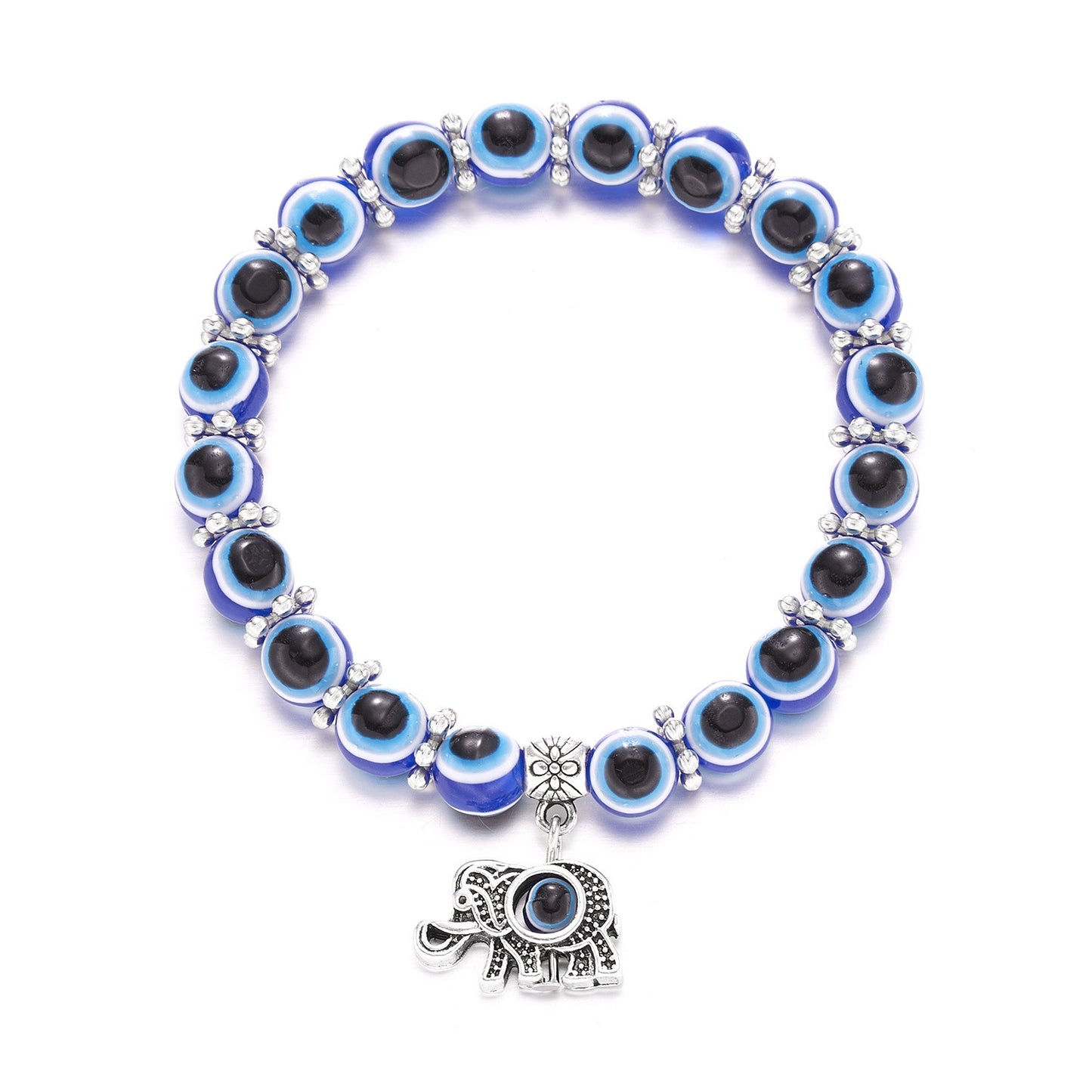 Handmade Personalized Wishing Bracelet Adjustable Alloy Resin Elastic Rope Friendship Charm Bracelet For Women