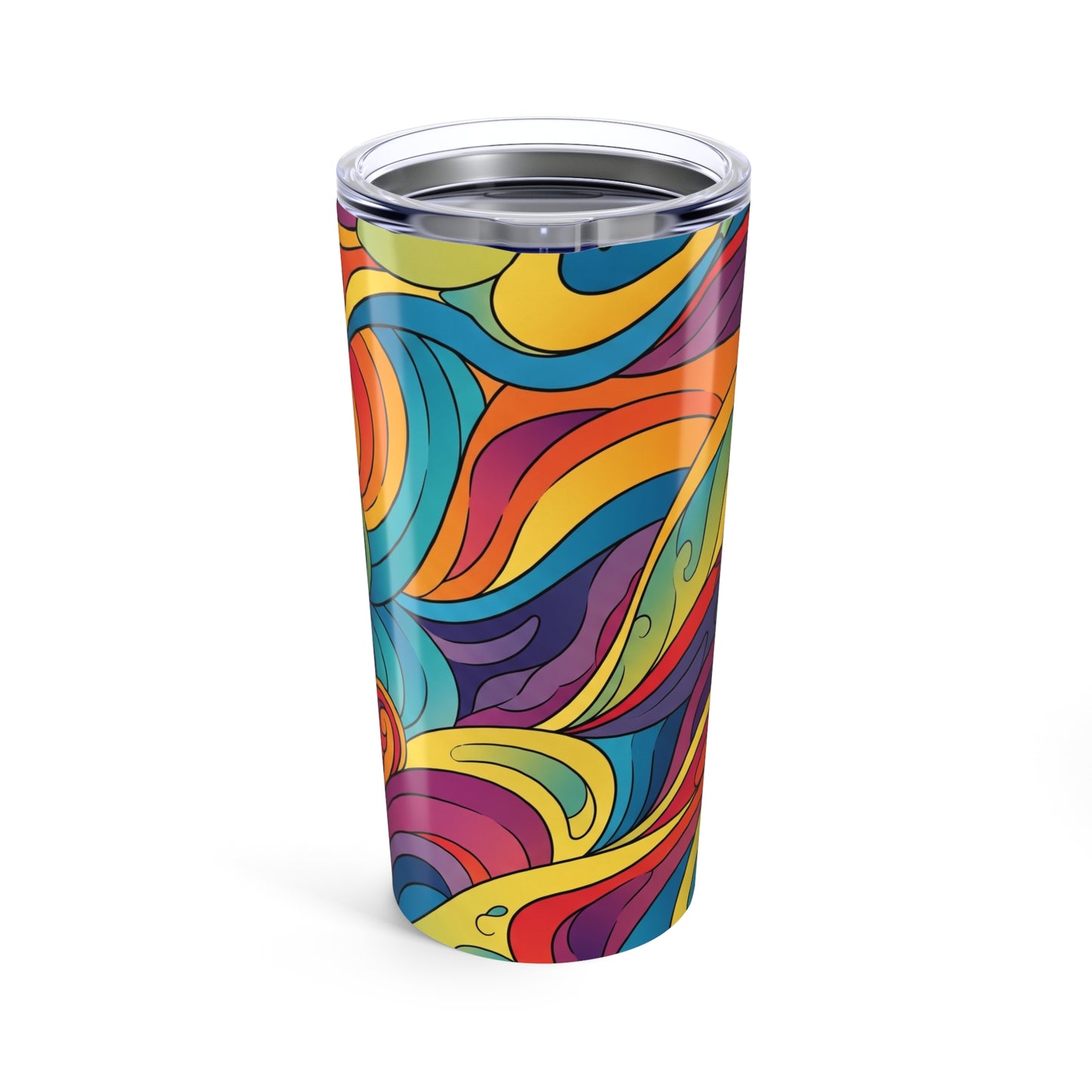 20oz Steel Tumbler With Double Wall Vacuum Insulation Leak Proof Durable Thermal Printed Coffee Cup For Travel