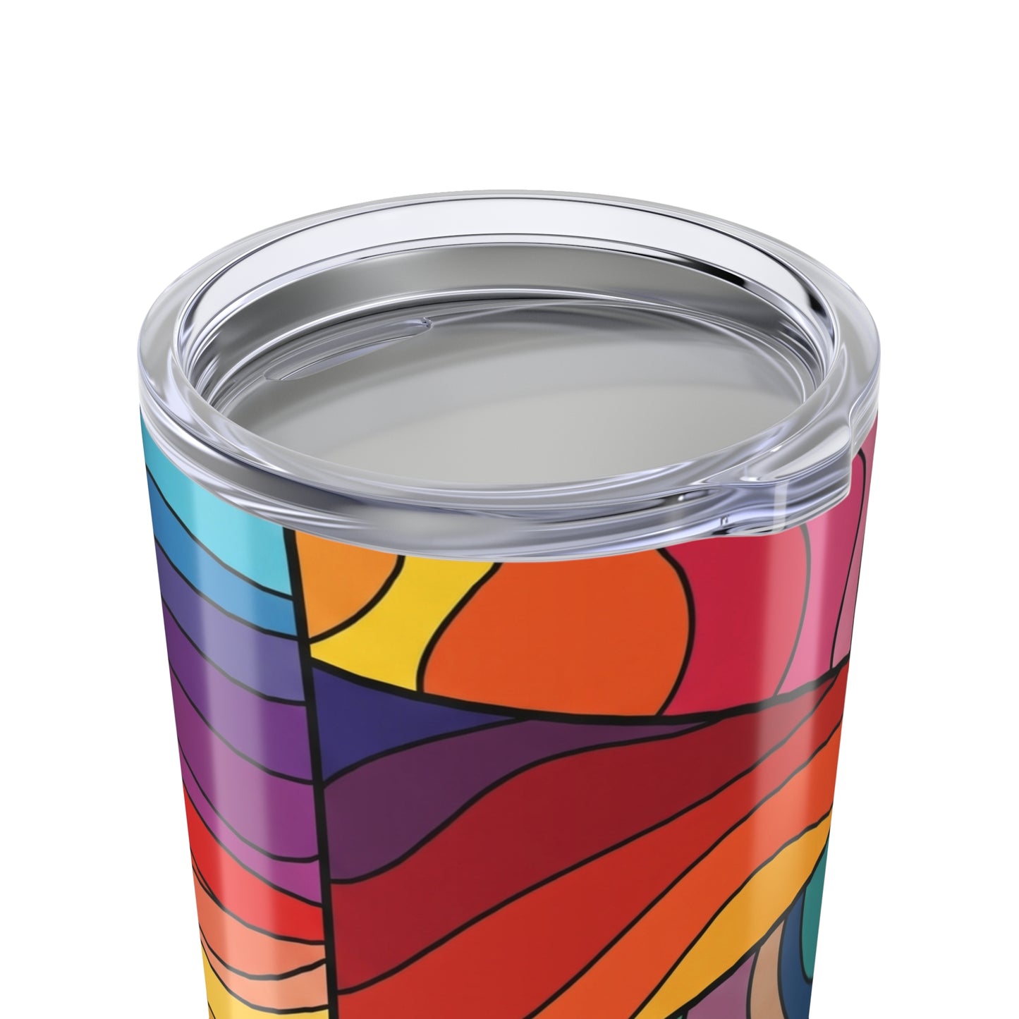 20 Oz Stainless Steel Travel Mug With Printed Design Double Wall Vacuum Insulated Spill Resistant Dishwasher Safe
