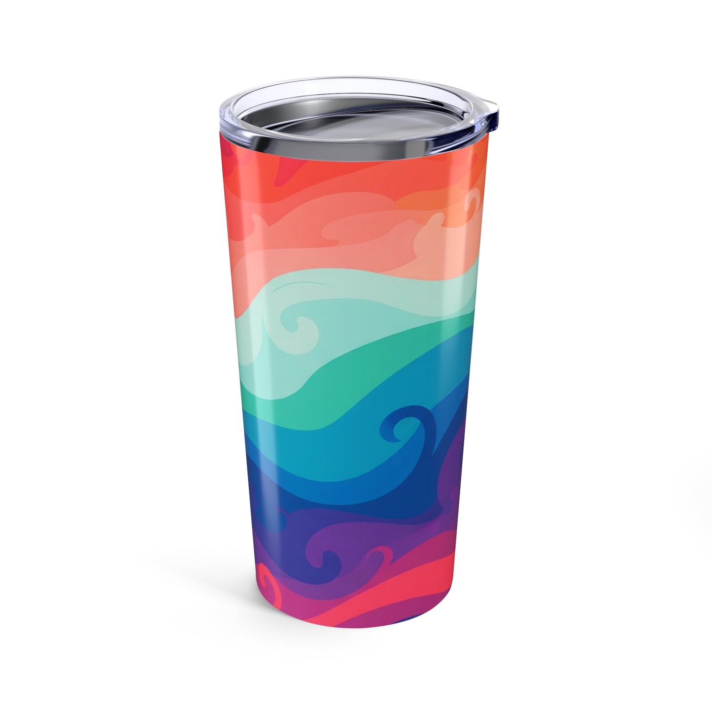 20oz Stainless Steel Printed Tumbler Double Wall Vacuum Insulation Spill Resistant Travel Mug For Hot And Cold