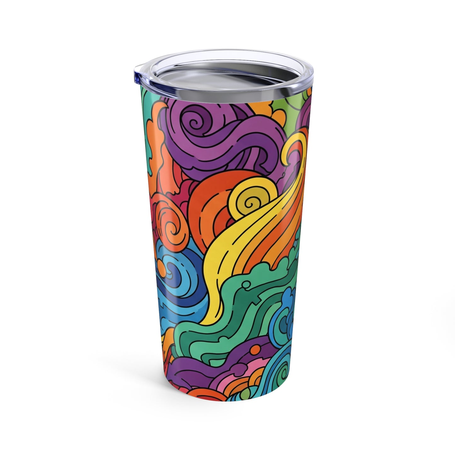 20oz Stainless Steel Tumbler Featuring Double Wall Vacuum Insulation Spill Resistant Printed Coffee Mug Drinkware