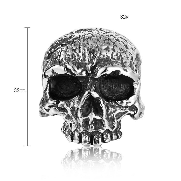 Men's Titanium Steel Ring Gothic Skull Design Fashion Jewelry Biker Ring for Men Vintage Ring Cool Ring Statement Ring Gift for Him Ring Band