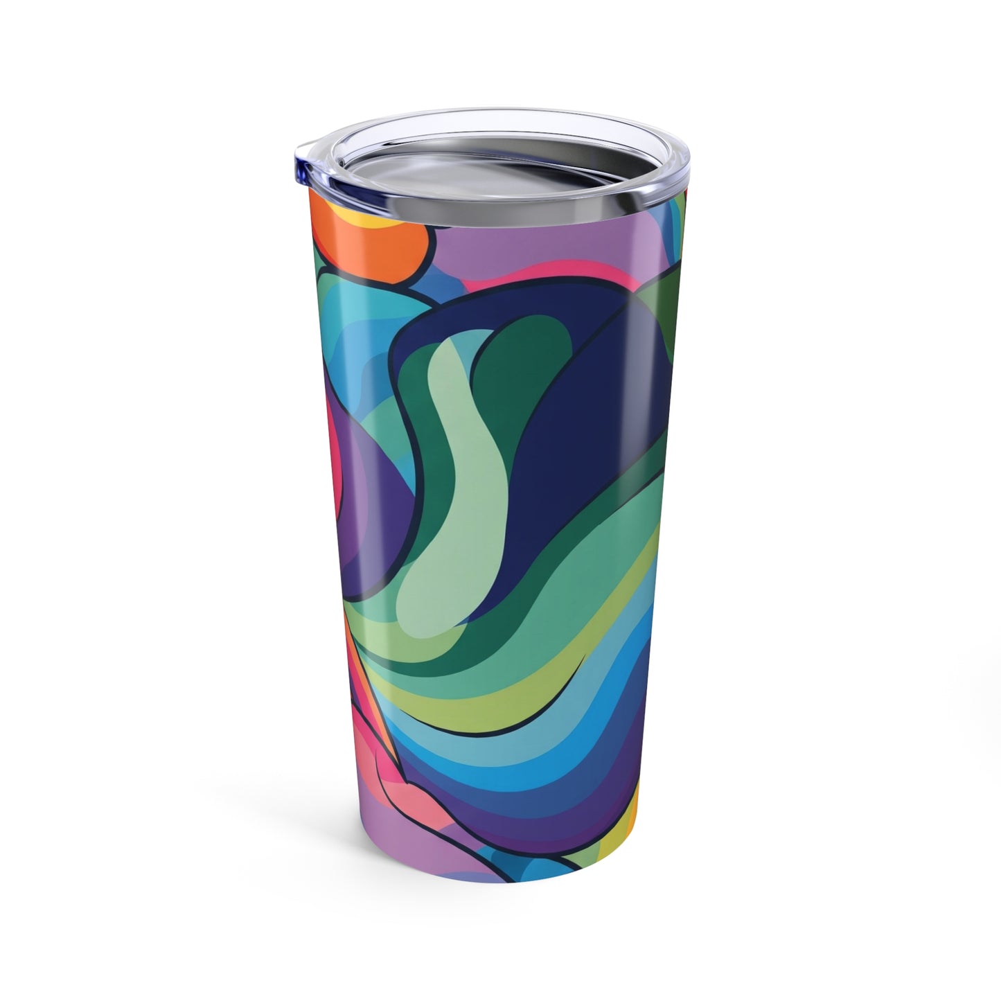 20Oz Stainless Steel Tumbler With Double Wall Vacuum Insulation Leak Proof BPA Free Printed Travel Mug With Lid