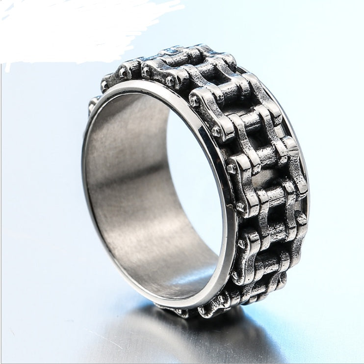 Personalized Retro Motorcycle Accessories Wholesale Stainless Steel Chain Ring Personalized Personalized Retro