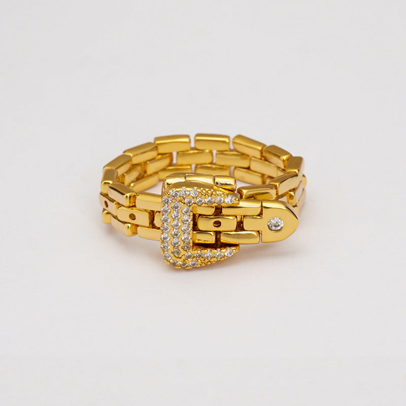 Womens Metal Chain Ring Adjustable Trendy Ring Inspired Design For Everyday Wear And Special Occasions Special