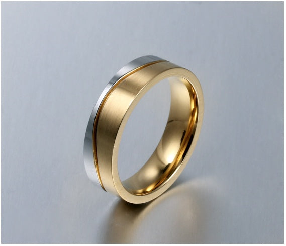 Titanium Steel Couple Ring For Lovers Durable Stainless Wedding Band Set For Couples Ultra Smooth Edges Design