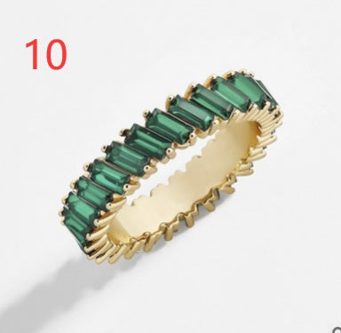 Crystal Alloy Ring With Gemstone Inlay For Women Everyday Wear And Special Occasions Jewelry Everyday Sparkles