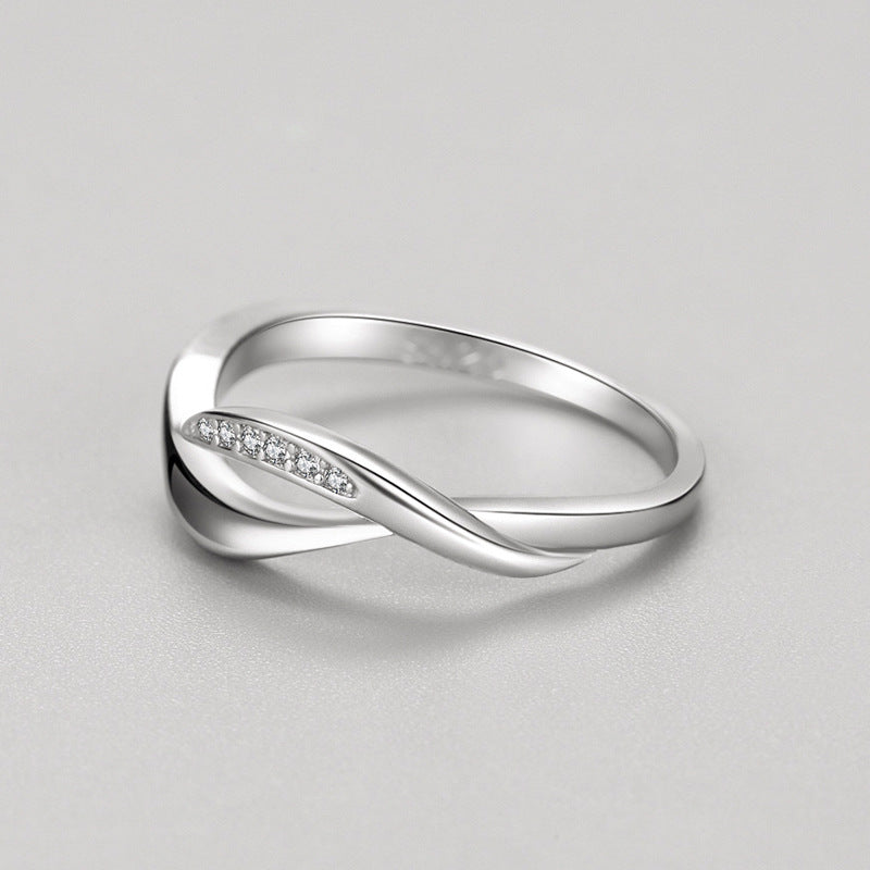 Sterling Silver Diamond Cross Ring For Women With Gemstone Inlay Delicate Religious Jewelry Gift Keepsake For Her