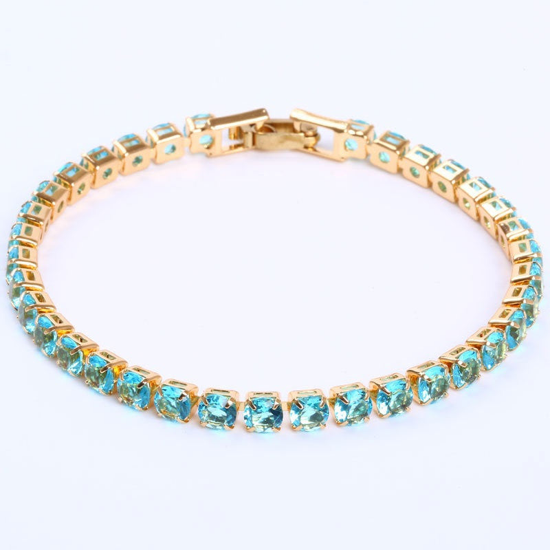 Gold Plated Copper Bracelet With Zircon Inlaid Flower Design For Women Anniversary Gifts For Trade Fairs Deals