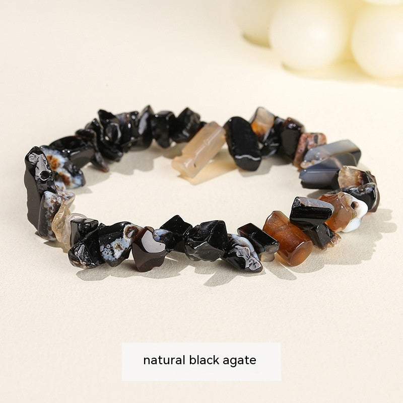 Handmade Natural Crystal Gravel Bracelet Agate Aventurine Irregular Chips Bracelet Women Unique Jewelry Gifts