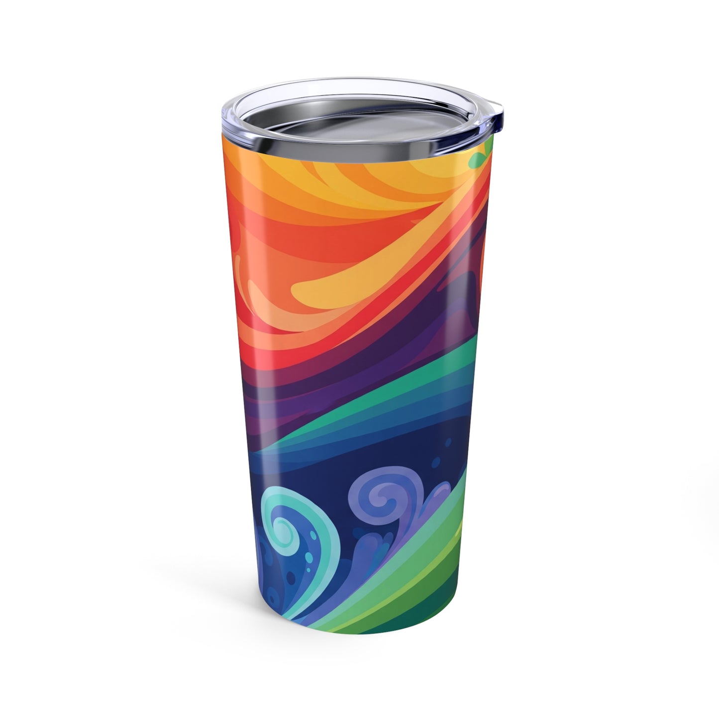 20Oz Stainless Steel Printed Tumbler Double Wall Vacuum Insulated Travel Mug Spill Resistant For Hot And Cold