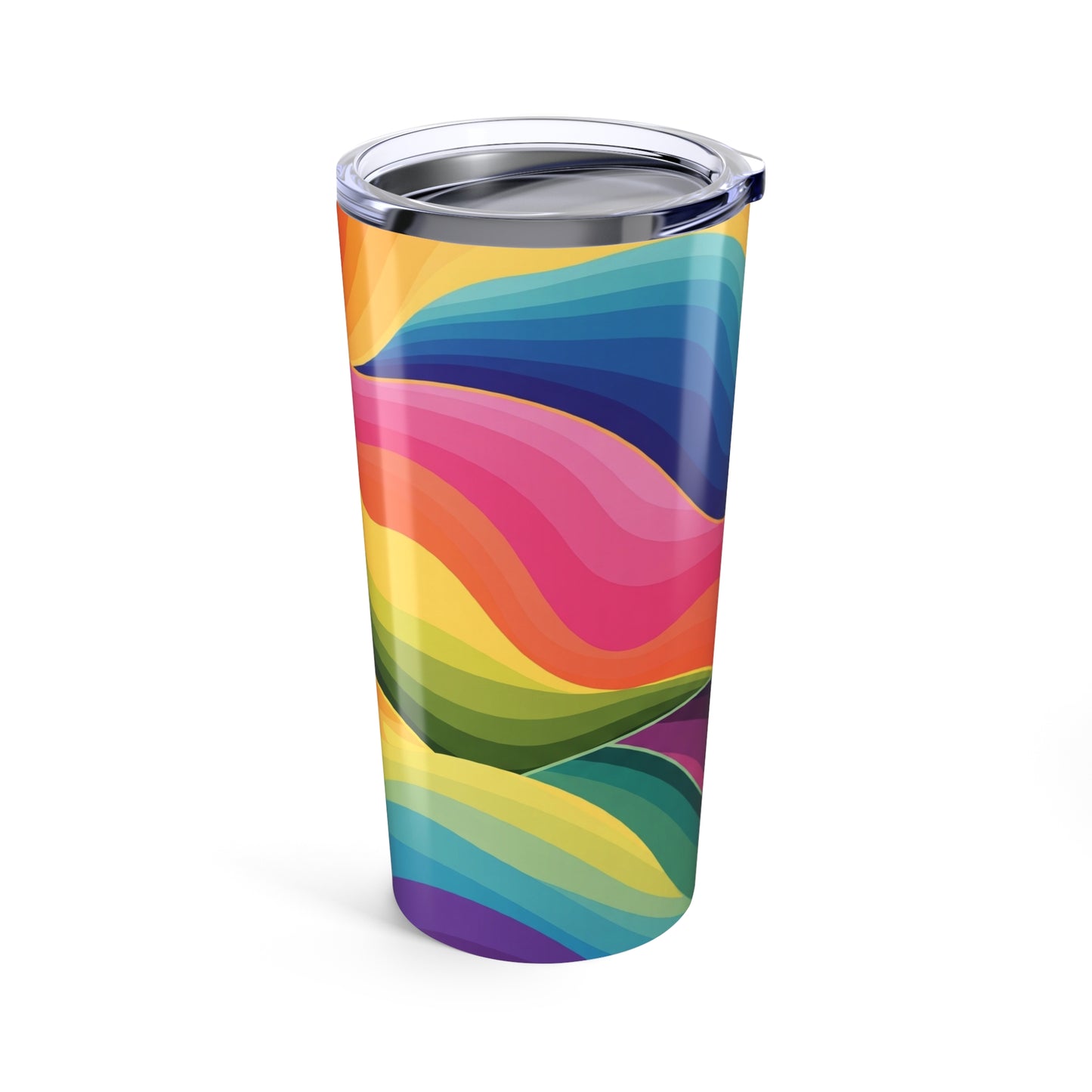 20 Ounce Stainless Steel Tumbler With Printed Artwork And Double Wall Vacuum Insulation Leak Proof BPA Free