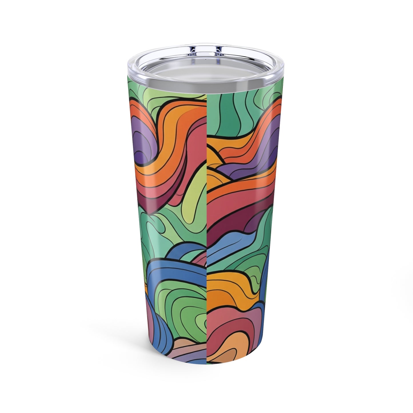 20oz Printed Stainless Steel Tumbler Travel Mug With Lid Double Wall Vacuum Insulation Keeps Hot Or Cold Drinks