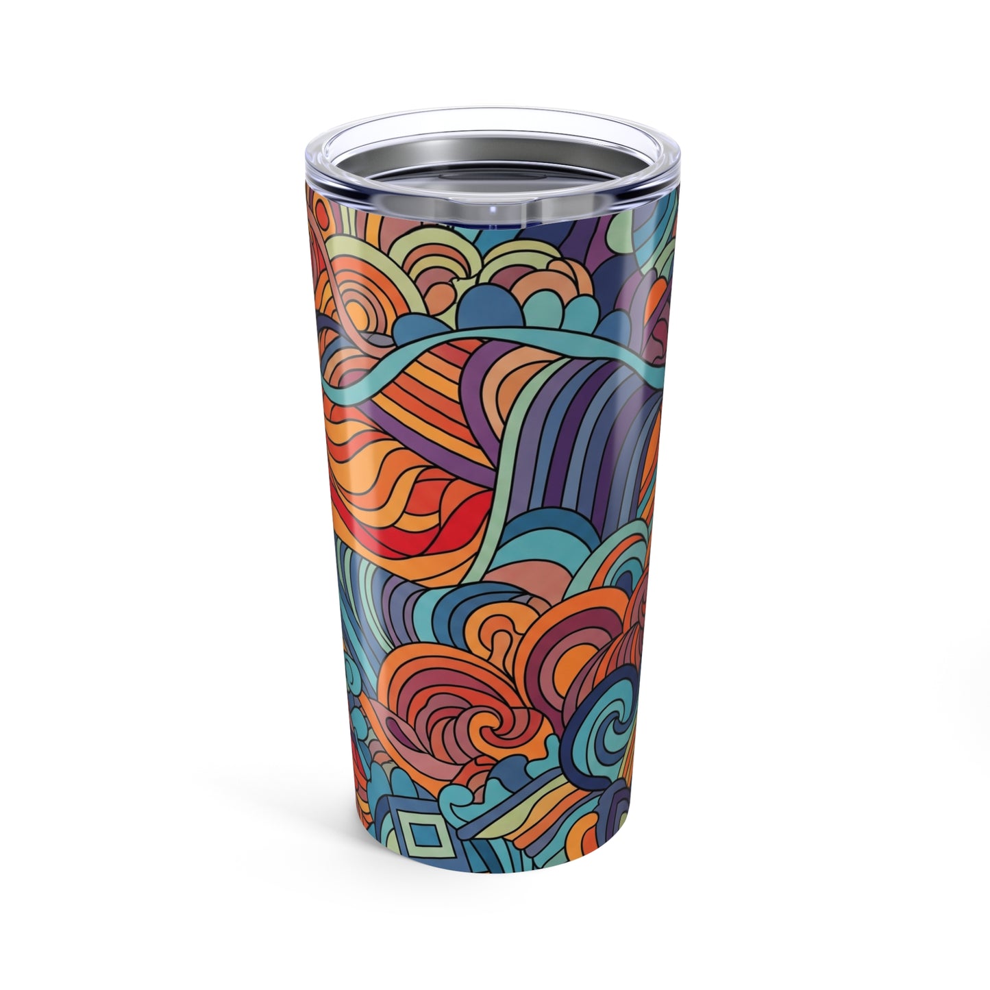 20oz Stainless Steel Tumbler With Double Wall Vacuum Insulation Spill Resistant BPA Free Printed Hot Or Cold