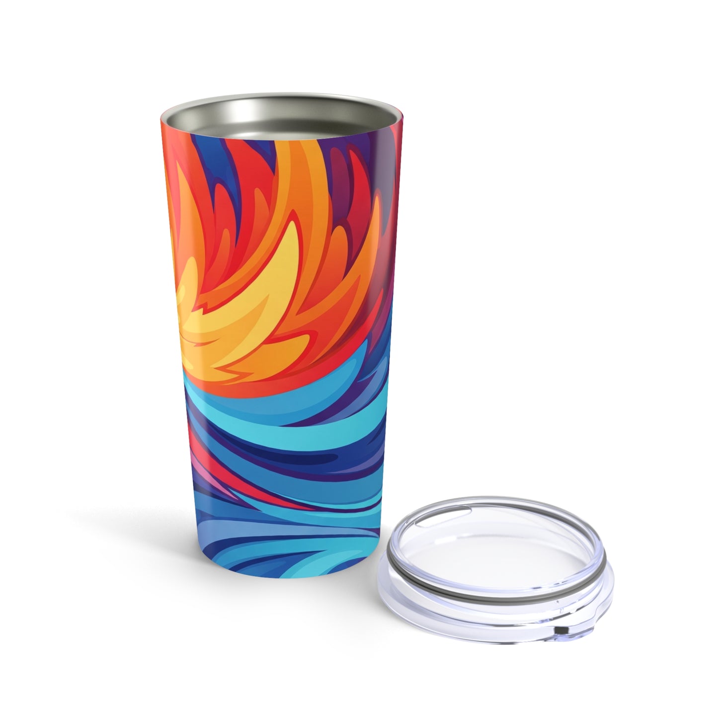 20oz Stainless Steel Tumbler With Double Wall Vacuum Insulation Leak Proof Coffee Mug Printed Graphics Drinkware