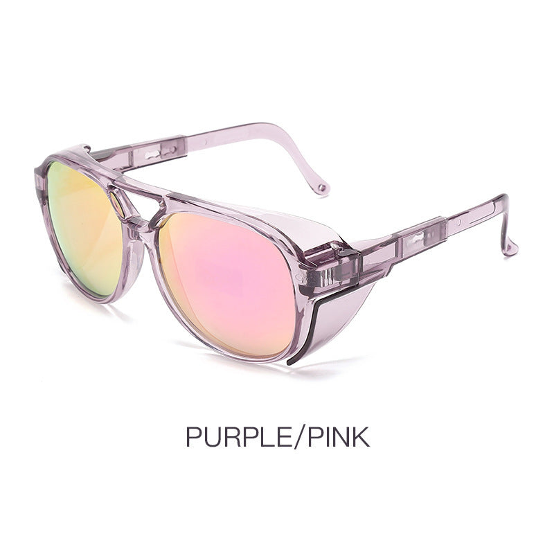 Men Round Sunglasses TAC Lens PC Frame Sun Protection For Driving Cycling Fishing Outdoor Activities Daily Use
