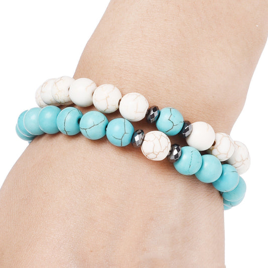 Agate Bracelet 8mm Beads Black Iron Totem Religious Jewelry Gift For Lovers And Trusted Keepsake For Special Moments