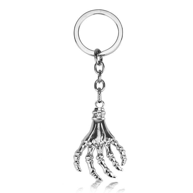 Skull Palm Keychain Alloy Pendant Electroplated Design Unique Gift For Friends And Family Bag Durable Decor Accessory