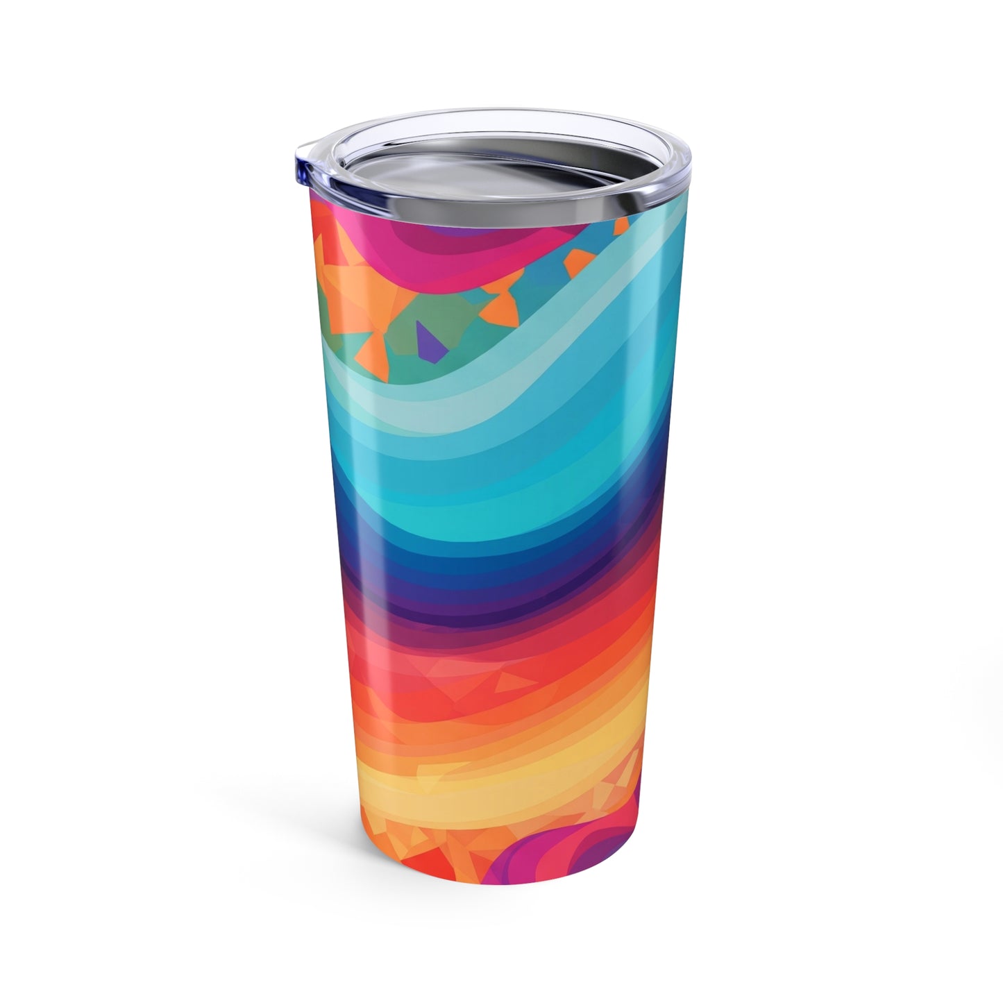 20 Oz Steel Printed Drink Container With Double Wall Vacuum Insulation Spill Resistant Thermal For Hot And Cold