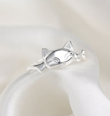 Elegant Open Cat Head Ring Made From Korean Alloy Adjustable Fashion Jewelry For Women With Comfortable Fit Now